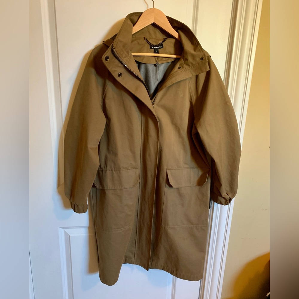 Whistles Thea Water Resistant Coat